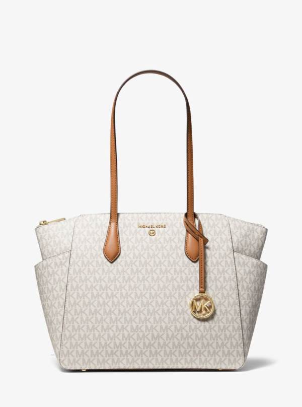 Damske Prenosná Taška Michael Kors Marilyn Medium Logo Hnedožltý Hnede - Kabelky Michael Kors Vypredaj | OXCPN-1560
